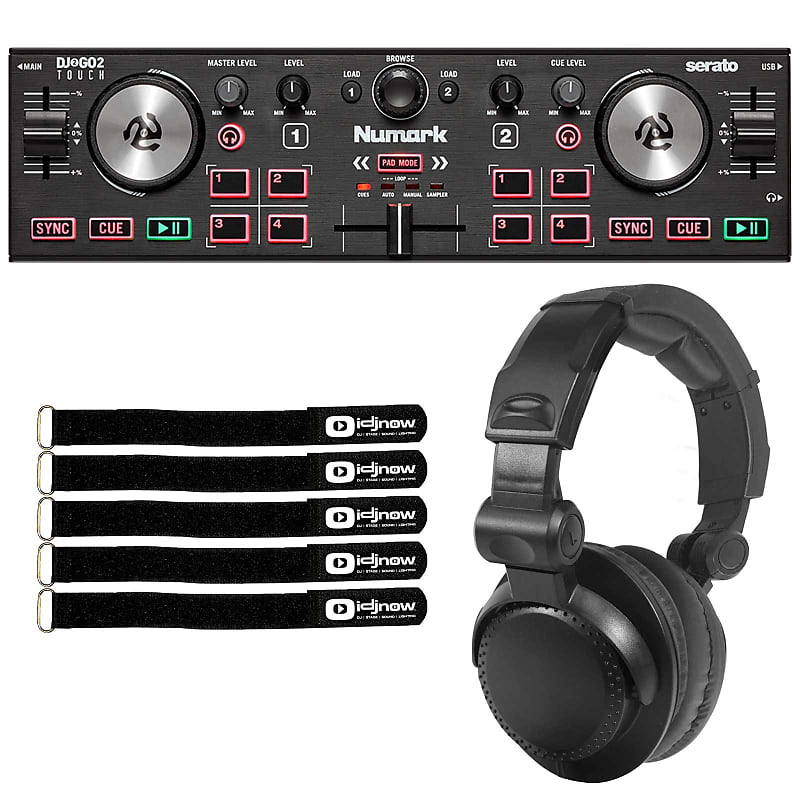 Numark DJ2GO2 Touch Pocket 2-Channel DJ Controller & Headphones