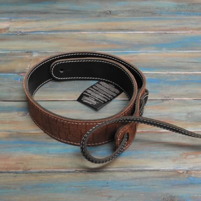 Richter Beaver's Tail Leather  Guitar Strap image 1