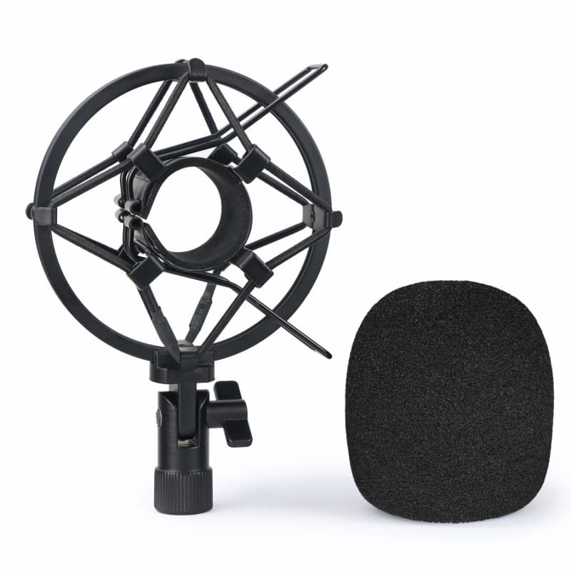 Samson Q2U Recording and Podcasting Pack with USB/XLR Dynamic Microphone +  Samson SR350 Over-Ear Stereo Headphones + Pop Filter & Foam Windscreen 