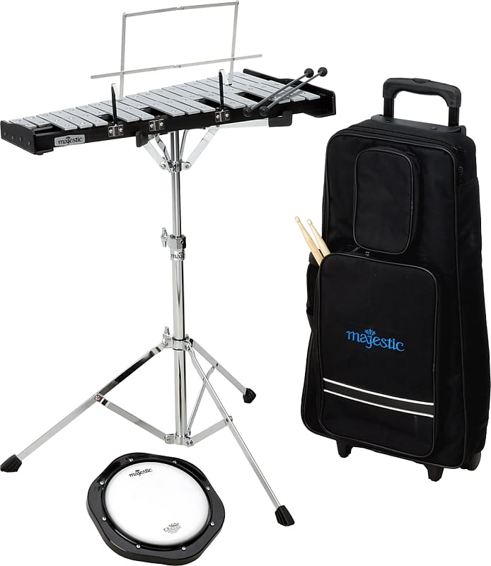 Bell and practice pad kit with roll cart image 1