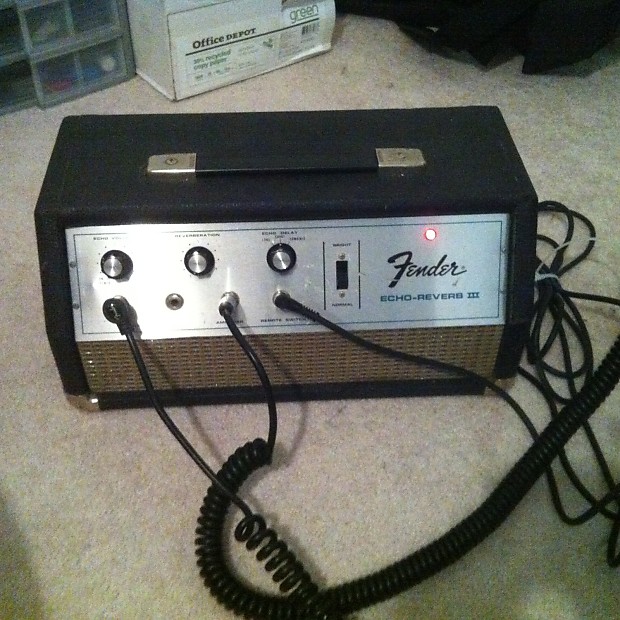 Fender Echo Reverb 3 Silverface Tel Ray Oil Can Reverb | Reverb