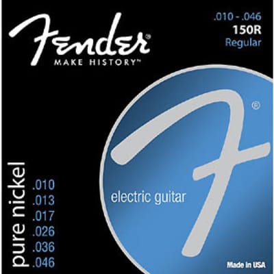 Fender Pure Nickel Regular Electric Guitar Strings 10-46 for sale