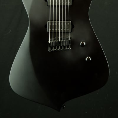 Ibanez Iceman Iron Label 7string Electric Guitar w/Bag - Black Flat image 6