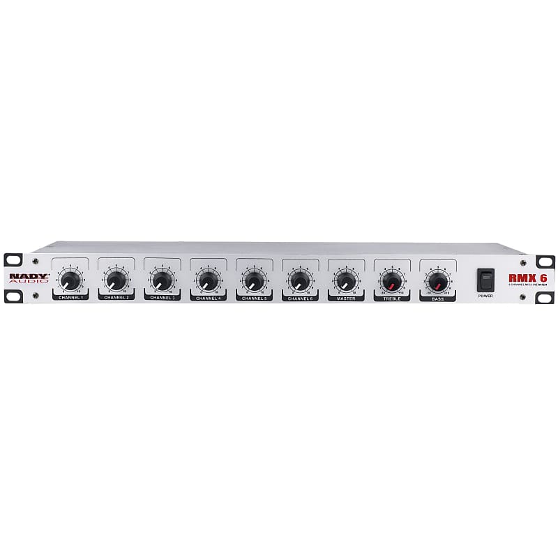 Nady RMX-6 Rackmount 6-Channel Microphone / Line Mixer image 1