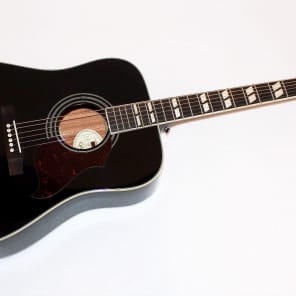 Epiphone Hummingbird Artist Black Acoustic Guitar | Reverb