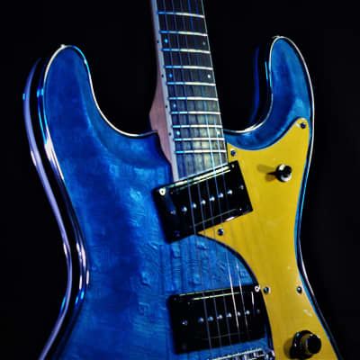 Lowell El Daga 2005 Blue Reptile Leather Mosrite Ventures style. Only one. Non Fungible Token. RARE. image 11