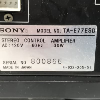 Sony TA-E77 ESD High-End Preamp Pre Amplifier image 12