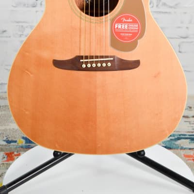 New Fender® Newporter Player Walnut Fingerboard Acoustic Electric Guitar Natural image 1