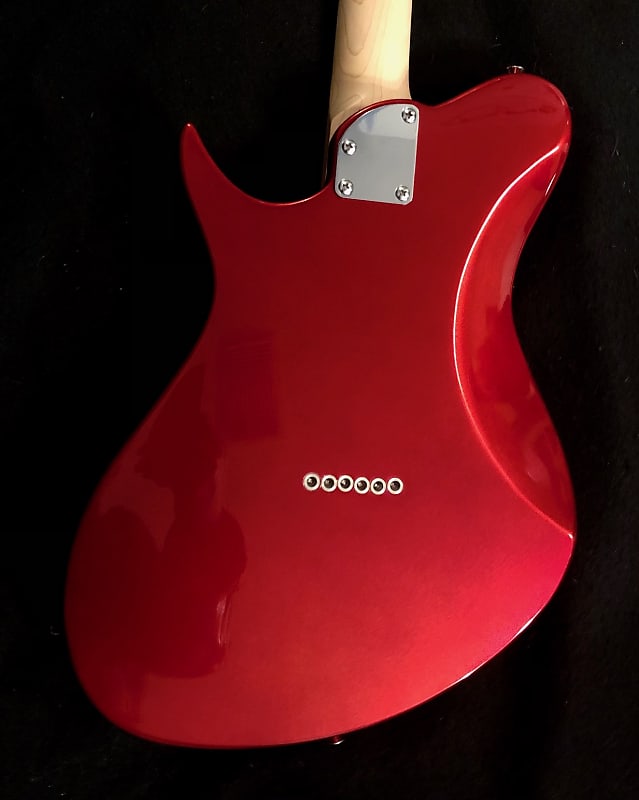 Aria Pro II Jet II CA Candy Apple Red Off-Set Electric Guitar w/P-90 PU's  *Demo Video Inside*