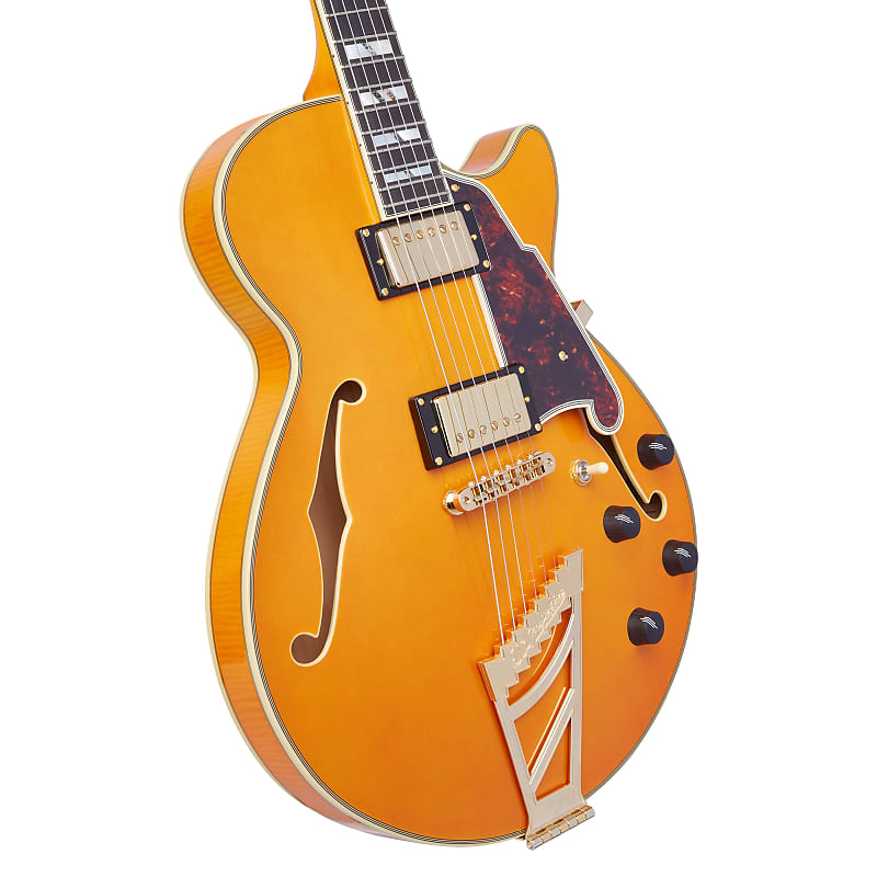 D'Angelico Excel Series SS Semi-Hollow Electric Guitar w/ USA Seymour Duncan Humbuckers & Shield Tre image 1