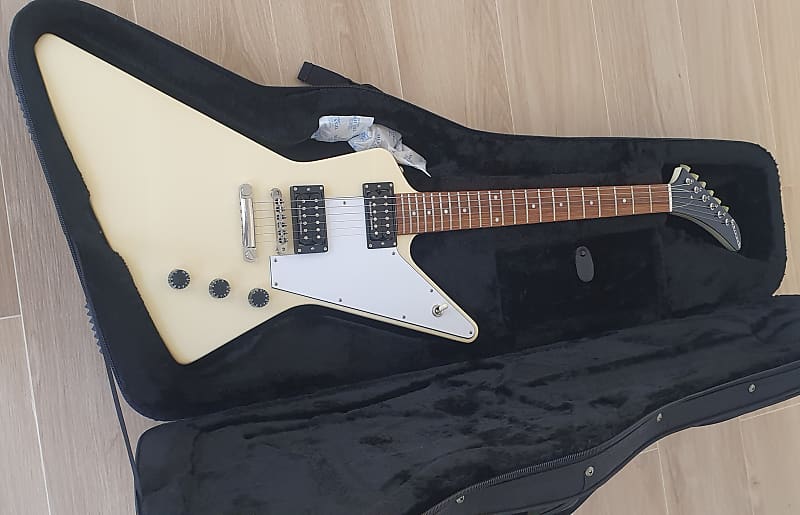 Edwards E-EX-120D 2022 - Vintage White Electric Guitar