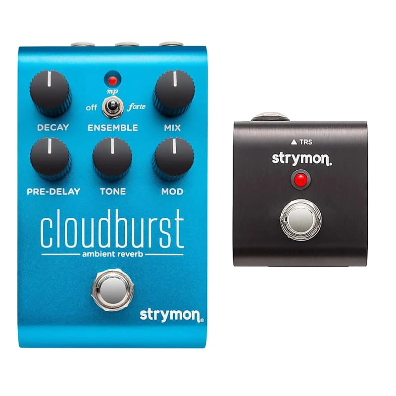 New Strymon Cloudburst Ambient Reverb Guitar Effects Pedal w/ MiniSwitch  Tap Tempo Footswitch