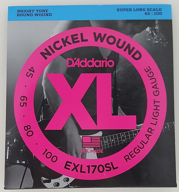 D'Addario EXL170SL Nickel Wound Bass Guitar Strings Light Super Long Scale image 1