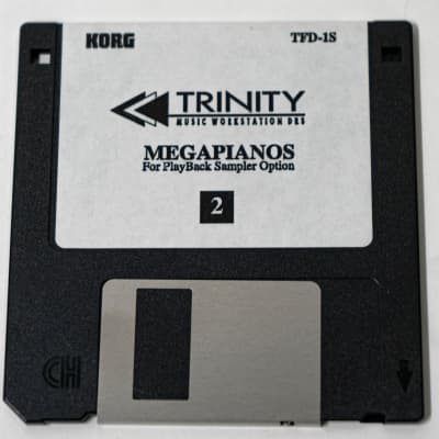 Korg Trinity Mega Pianos Playback Sampler Option TFD-1S (Disks 1-7) - Set image 3