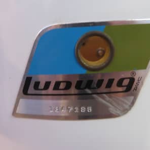Vintage 1970s Ludwig 5 Piece Drum Kit w/ Original Ludwig Soft Cases & Vintage Ludwig Skins image 2