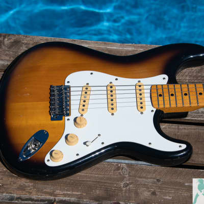 Classic 1977 Aria Pro II Stagecaster - Matsumoku - Ash Body! - Made in Japan - Lawsuit Era '50's Stratocaster Copy - Sweet MOJO! Natural Light Relic image 3