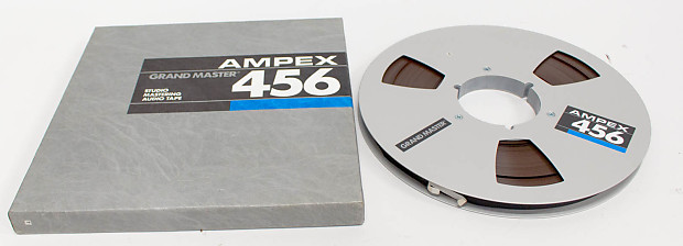 Ampex 456 Grand Master Studio Mastering Audio Tape Metal Reel - .5 x 10.5