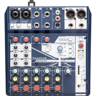 Soundcraft Notepad-8FX Small-format Analog Mixing Console with USB I/O and Lexicon Effects image 2