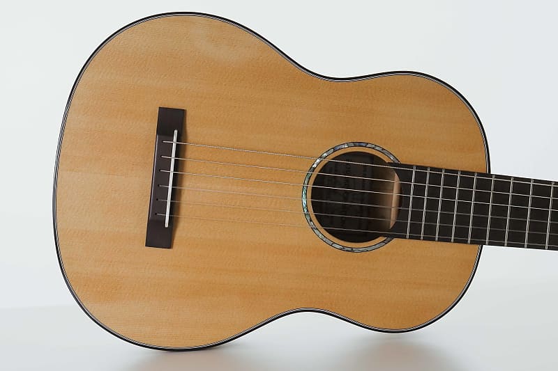 Romero Creations RC-P6-SMG Parlor Guitar Spruce and Spalted Mango "LANAT" Tuned E to E image 1