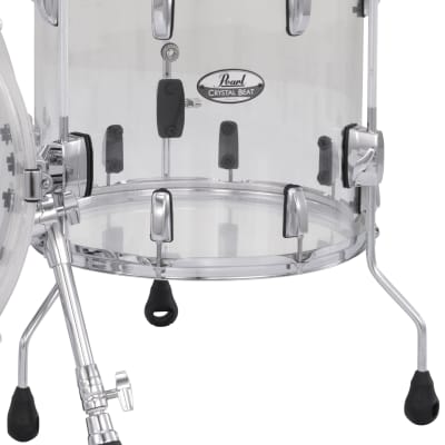 Pearl Crystal Beat Ultra Clear 14x13" Floor Tom Drum Acrylic CRB1413F/C730 | NEW | Authorized Dealer image 1