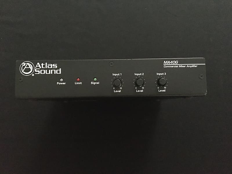 Atlas Sound MA40G Commercial Mixer Amplifier Reverb