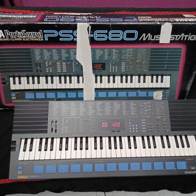 YAMAHA PSS-680 PORTASOUND 1988 2 OPERATORS FM EDIT EFFECTS PADS DRUMS RX120 MIDI 80s Vintage Retro Sound WITH ORIGINAL BOX