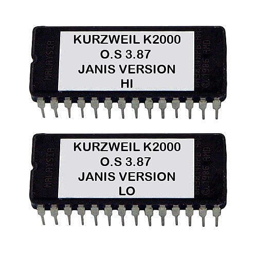 Kurzweil K2000 OS Upgrade v 3.87 Janis version Latest O.S Eprom Rom image 1