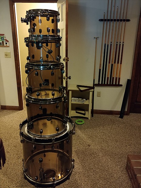 Tama Starclassic Mirage Acrylic Drum Set 5 Piece Smoke