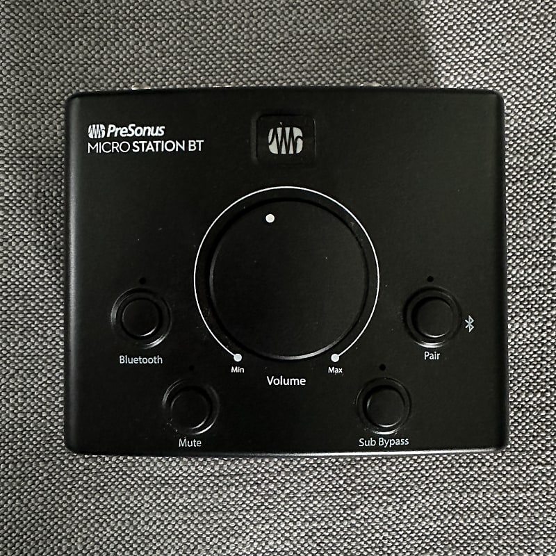 PreSonus MicroStation BT 2.1 Bluetooth Studio Monitor Controller 2021 - Present - Black image 1
