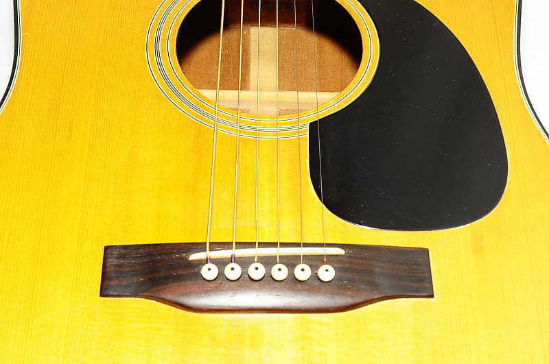 1970s Burny BJ-55N J-45 Style Acoustic Guitar Ref No 2596