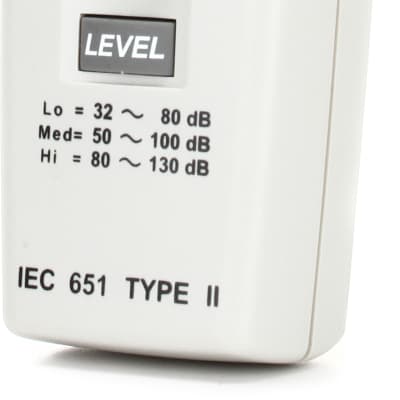 Galaxy Audio CM-140 Check Mate SPL Meter for Acoustic Measurement with Included Windscreen and Battery - White image 6