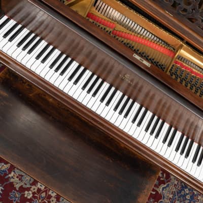 Steinway & Sons 6' 2" Model A Grand Piano | Satin Dark Walnut | SN: 53467 image 4