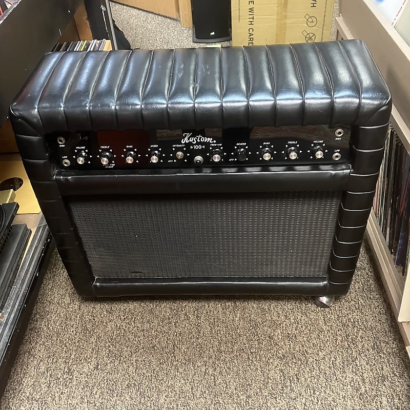 Kustom K100C 7 1970s Black Tuck & Roll Combo Amp Reverb