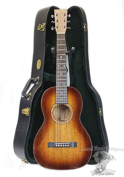 Martin Guitars Size 5 Custom Shop Mahogany Acoustic Guitar 1933 Ambertone Sunburst Finish image 1