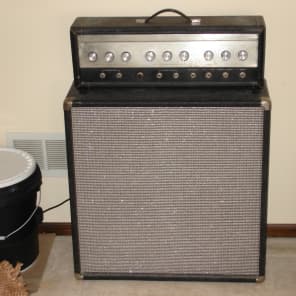 Mojotone Style Super Reverb Style 80's Speaker Cabinet Black Tolex with Fender Blackface Style Cloth image 5