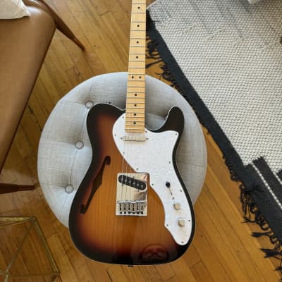 Fender Telecaster Thinline with Maple Fretboard 2014 - 3-Color Sunburst (MIM) image 3