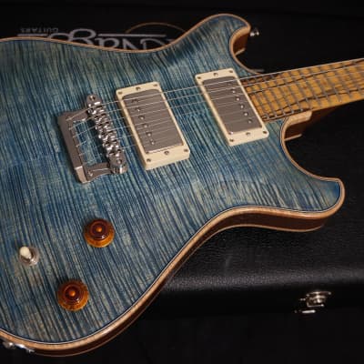 Knaggs Guitars Keya in Blue Marlin with T1 Top & Back w/ Pale Moon Ebony Fretboard image 11