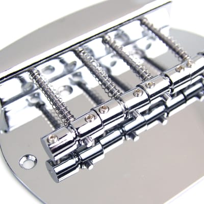 Replacement Bass Guitar Bridge For Stingray style basses ,Chrome image 3