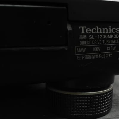 Technics SL-1200 MK3D Black Direct Drive DJ Turntable in Excellent Condition image 11