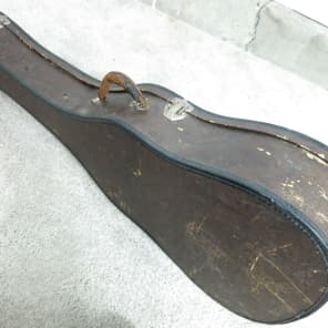 Vintage 1950s Geib Martin Harmony Chicago Acoustic Brown Guitar Case Huge Hole Cheap Or Best Offer image 1