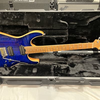 Charvel Guitar USA Select DK24 HH QM 2019 - Blue Burst image 1