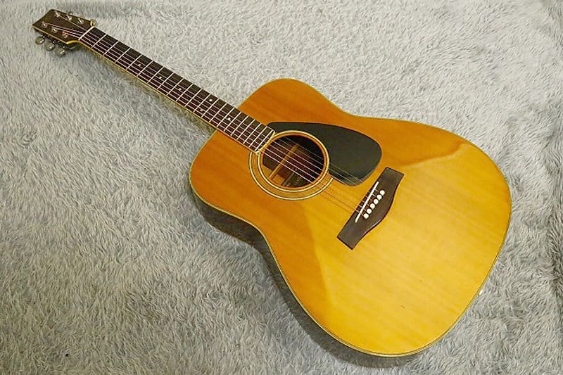 1975 made Vintage Acoustic Guitar Yamaha FG-400J Rare Black 