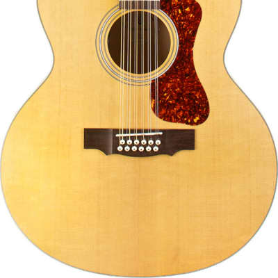 Guild F-2512E Maple 12-String Jumbo Acoustic-Electric Guitar, Natural image 1