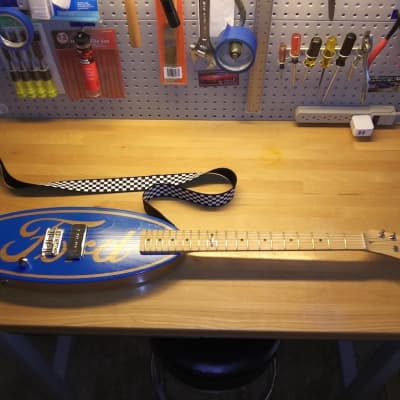 Custom Ford Blue Oval guitar image 2