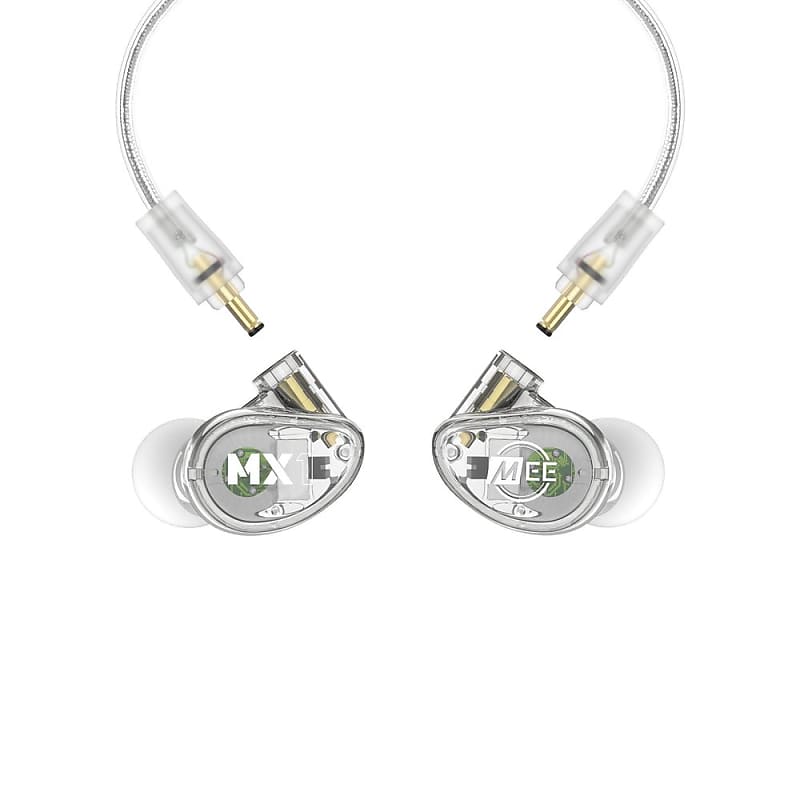 MEE Audio MX3 PRO Triple‑Driver Modular In‑Ear Monitors Clear  			