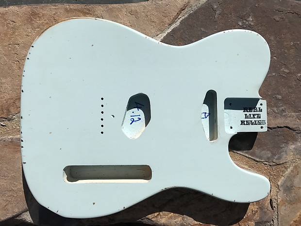 Real Life Relics Tele Telecaster Body Aged Sonic Blue Nitro Finish