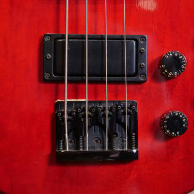 Gibson Les Paul Bass Bass Guitar Transparent Red |  | 93391303 | Guitars In The Attic image 7