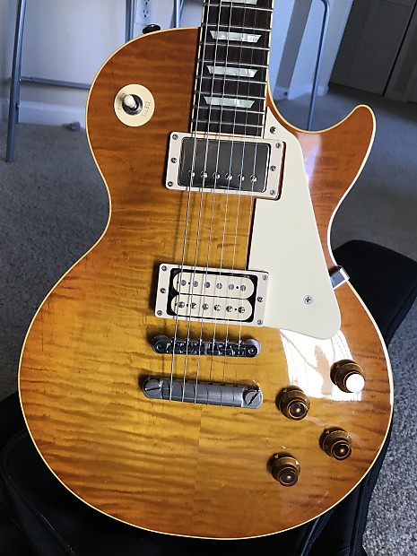 日本製 Epiphone Japan LPS-90FB Gothic レスポール ネック亀裂