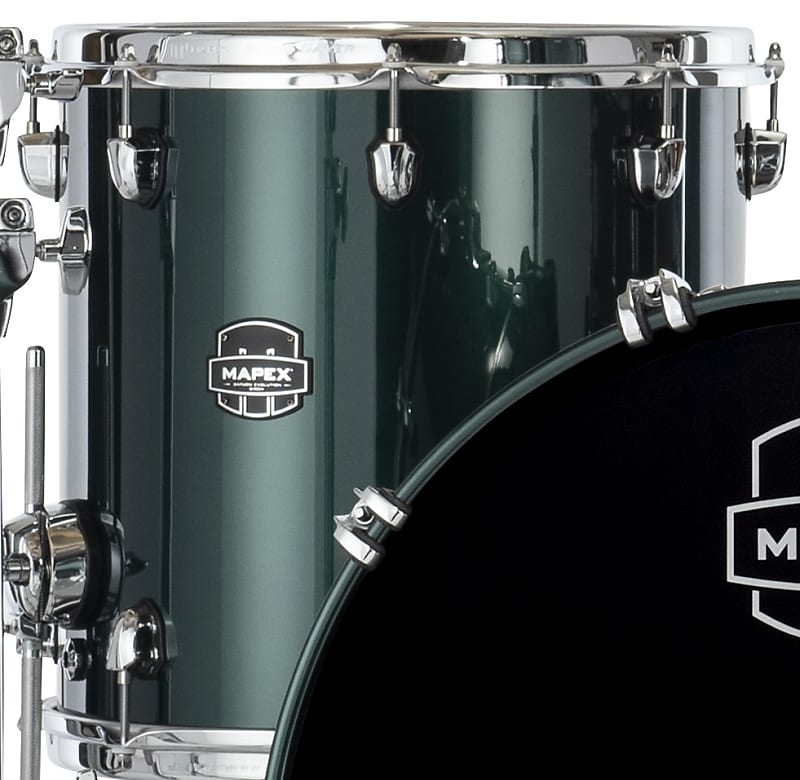 Mapex Saturn Evolution 14x14" Brunswick Green Lacquer Reverb