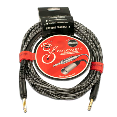 Grover GP220 Braided Fabric Noiseless Instrument Cable - 20 Foot for sale